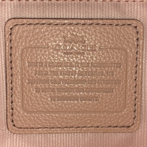 Coach 2014 Apricot whipstitch leather Prairie Satchel NWT - Picture 14 of 16